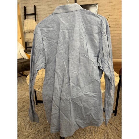 Lululemon Light Blue Commission Button Down Long Sleeve Mens Shirt - Picture 2 of 5
